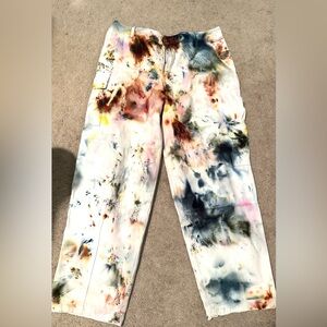 Hayley Solar- Custom Made- Tie-Dye Colorful Wide Leg Pants One of a Kind!